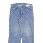 WRANGLER Mens Regular Blue Denim Jeans W32 L29 Classic Cotton Blend Zip