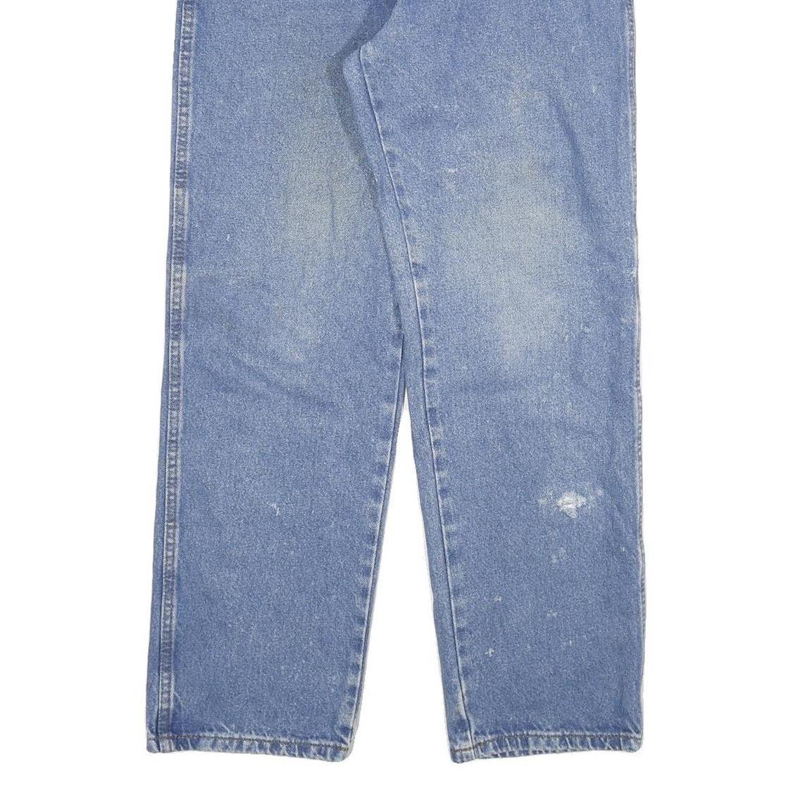 WRANGLER Mens Regular Blue Denim Jeans W32 L29 Classic Cotton Blend Zip