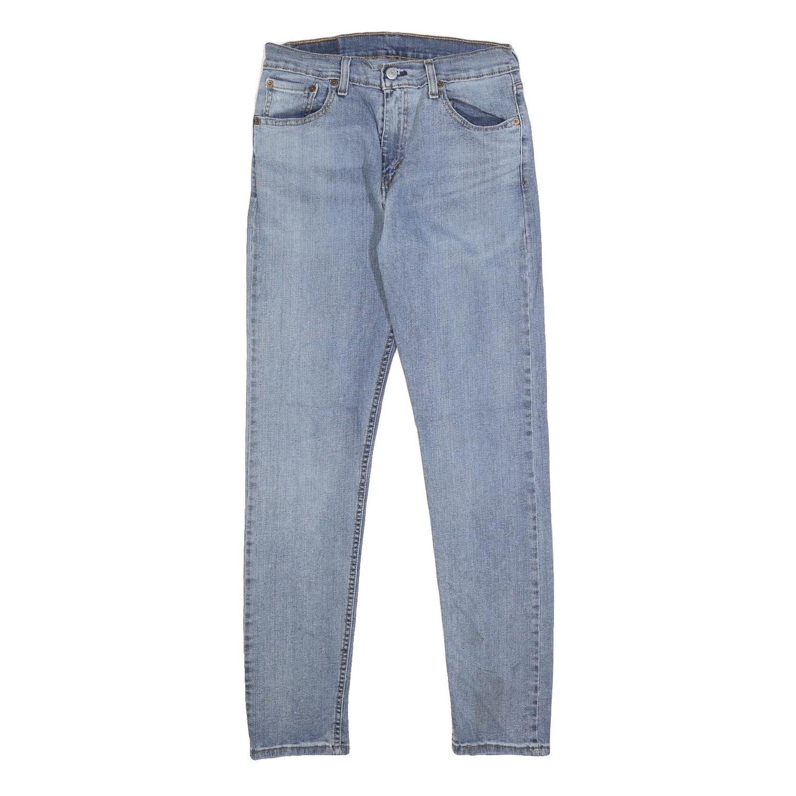 LEVI'S 512 Mens Slim Blue Denim Light W27 L29 Slim Fit Zip Jeans