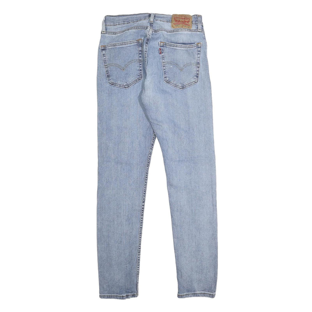 LEVI'S 512 Mens Slim Blue Denim Light W27 L29 Slim Fit Zip Jeans