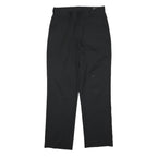 ADIDAS Mens Polyester Black Regular Fit Straight Leg Trousers W32 L31 Sporty