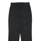 ADIDAS Mens Polyester Black Regular Fit Straight Leg Trousers W32 L31 Sporty