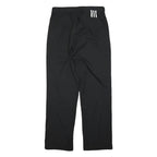 ADIDAS Mens Polyester Black Regular Fit Straight Leg Trousers W32 L31 Sporty