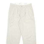 LEE COOPER Mens Cotton Blend Beige Relaxed Straight Trousers W32 L30 Classic Zip