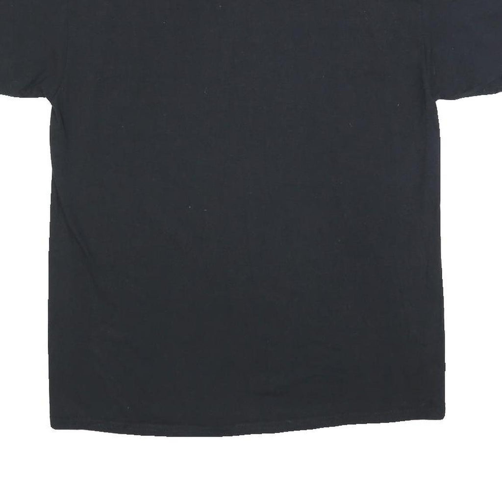 GILDAN Mens Black & Yellow CSULB Cal State Long Beach Graphic T-Shirt L Short