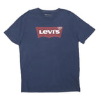 LEVI'S Mens Navy Blue Graphic T-Shirt XL Short Sleeve Crew Neck Cotton Blend