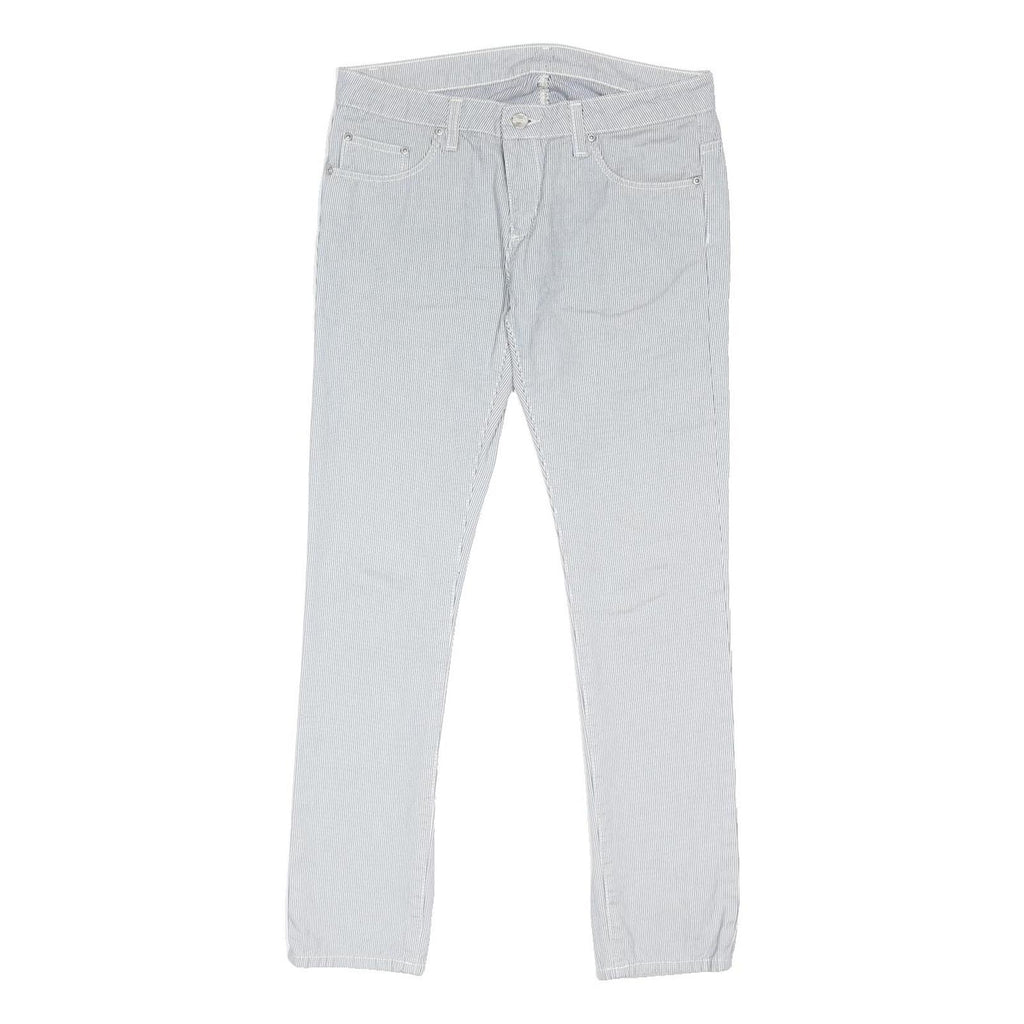 CARHARTT Womens Regular Fit Button Closure Jeans Cotton Blend W30 L29 Pinstripe