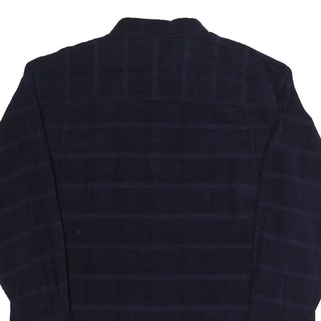 CACHE CREEK Mens Blue Plain Cotton Shirt L Long Sleeve Button Collar