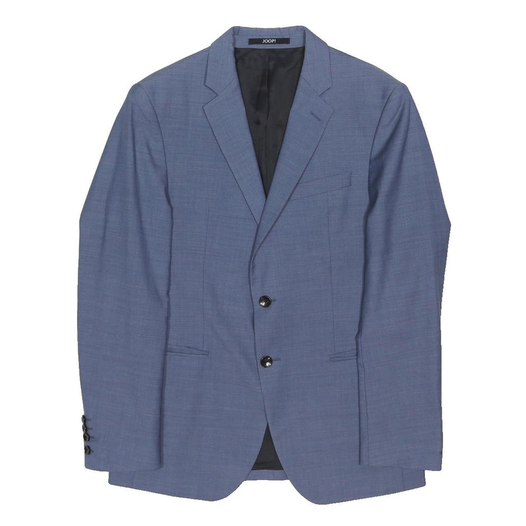 JOOP! Mens Blue Wool Classic Jacket M Tailored Button Closure Plain Elegant