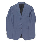 JOOP! Mens Blue Wool Classic Jacket M Tailored Button Closure Plain Elegant