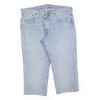 LEVI'S Mens Jeans Blue Regular Straight Denim Light W36 L21 Cotton Blend Zip