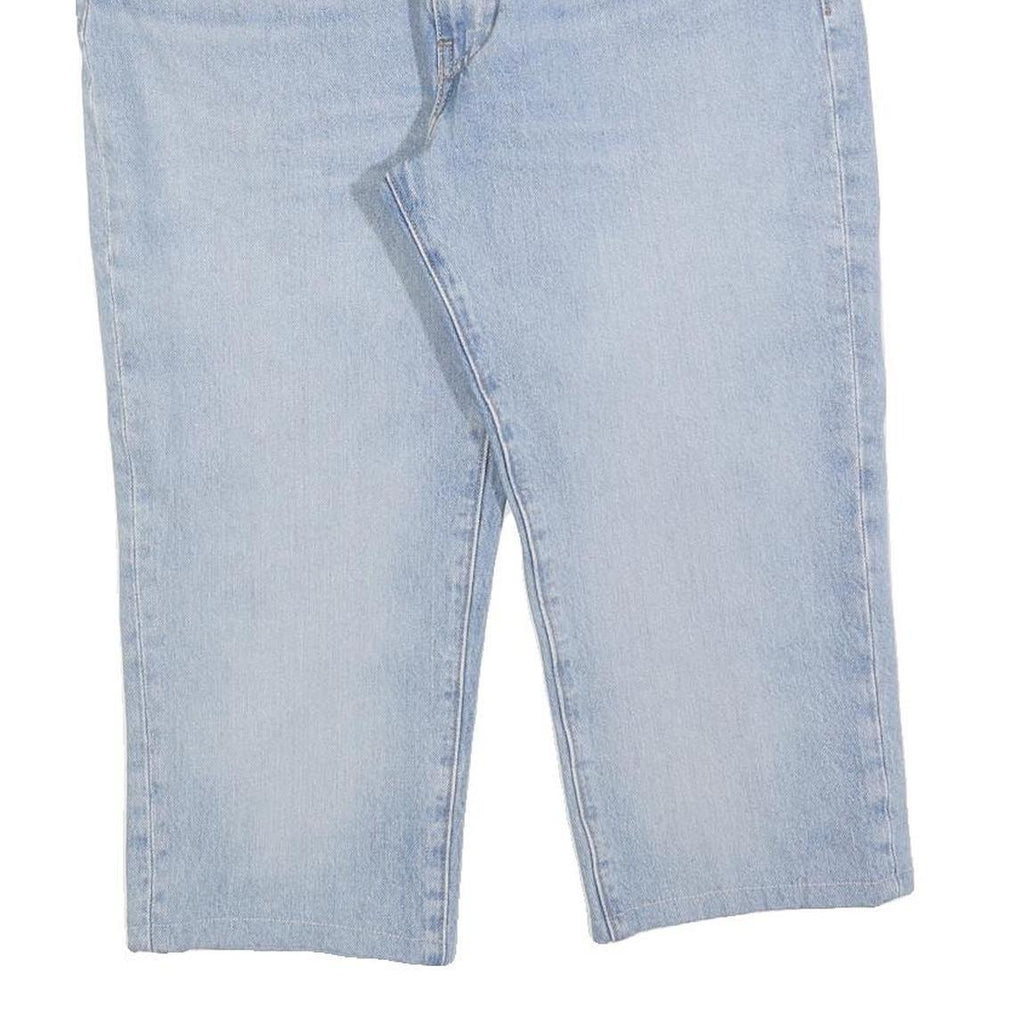 LEVI'S Mens Jeans Blue Regular Straight Denim Light W36 L21 Cotton Blend Zip