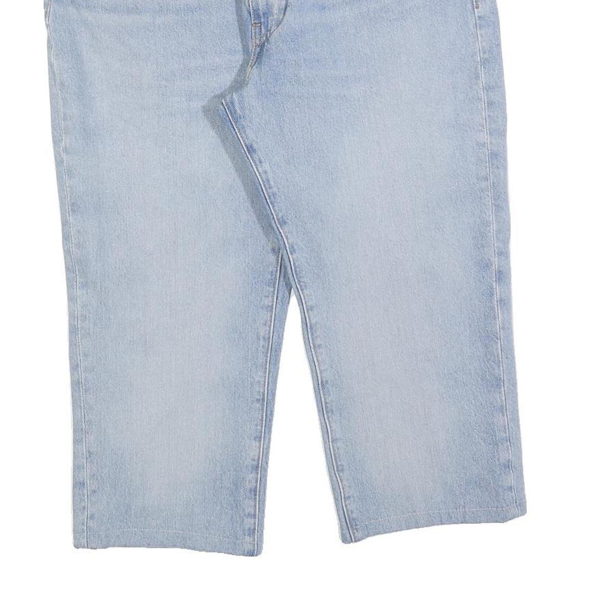 LEVI'S Mens Jeans Blue Regular Straight Denim Light W36 L21 Cotton Blend Zip