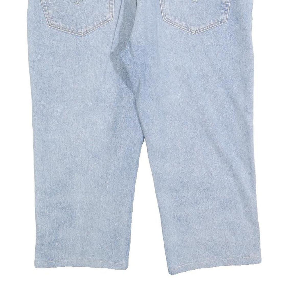 LEVI'S Mens Jeans Blue Regular Straight Denim Light W36 L21 Cotton Blend Zip