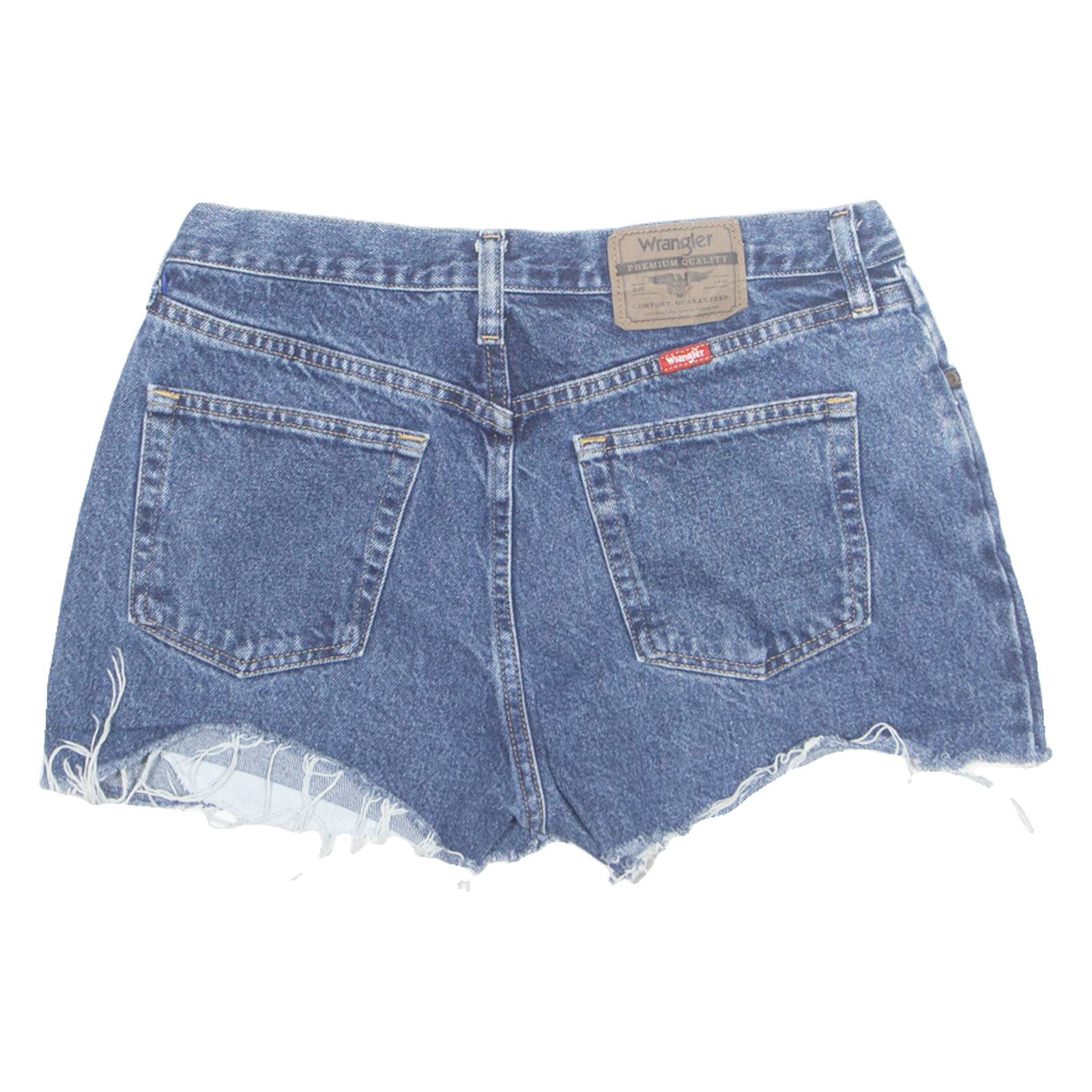 WRANGLER Cut Off Womens Denim Shorts Blue S W30
