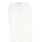 CHRISTOPHER & BANKS Womens White Regular Straight Trousers W28 L30 Cotton Blend