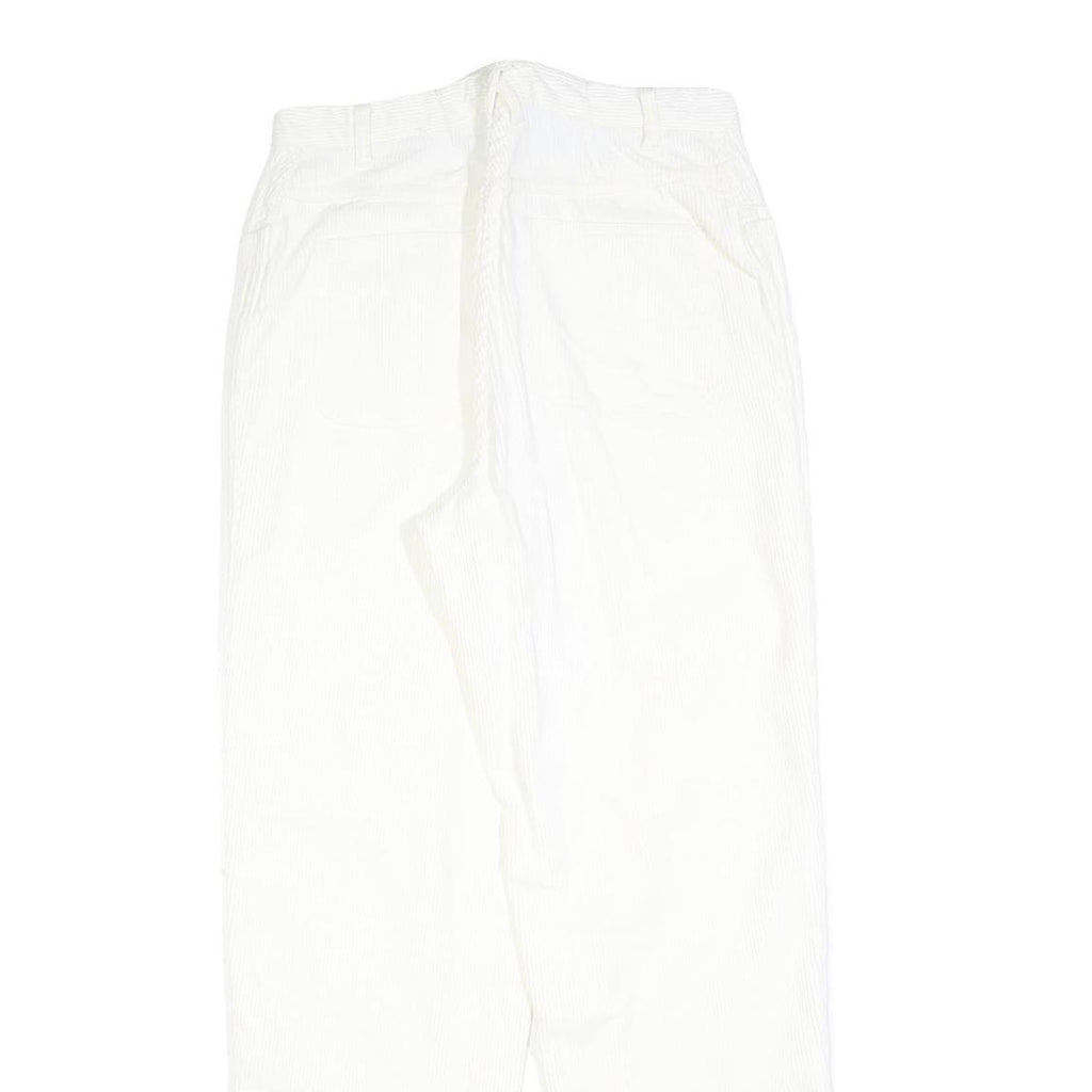 CHRISTOPHER & BANKS Womens White Regular Straight Trousers W28 L30 Cotton Blend