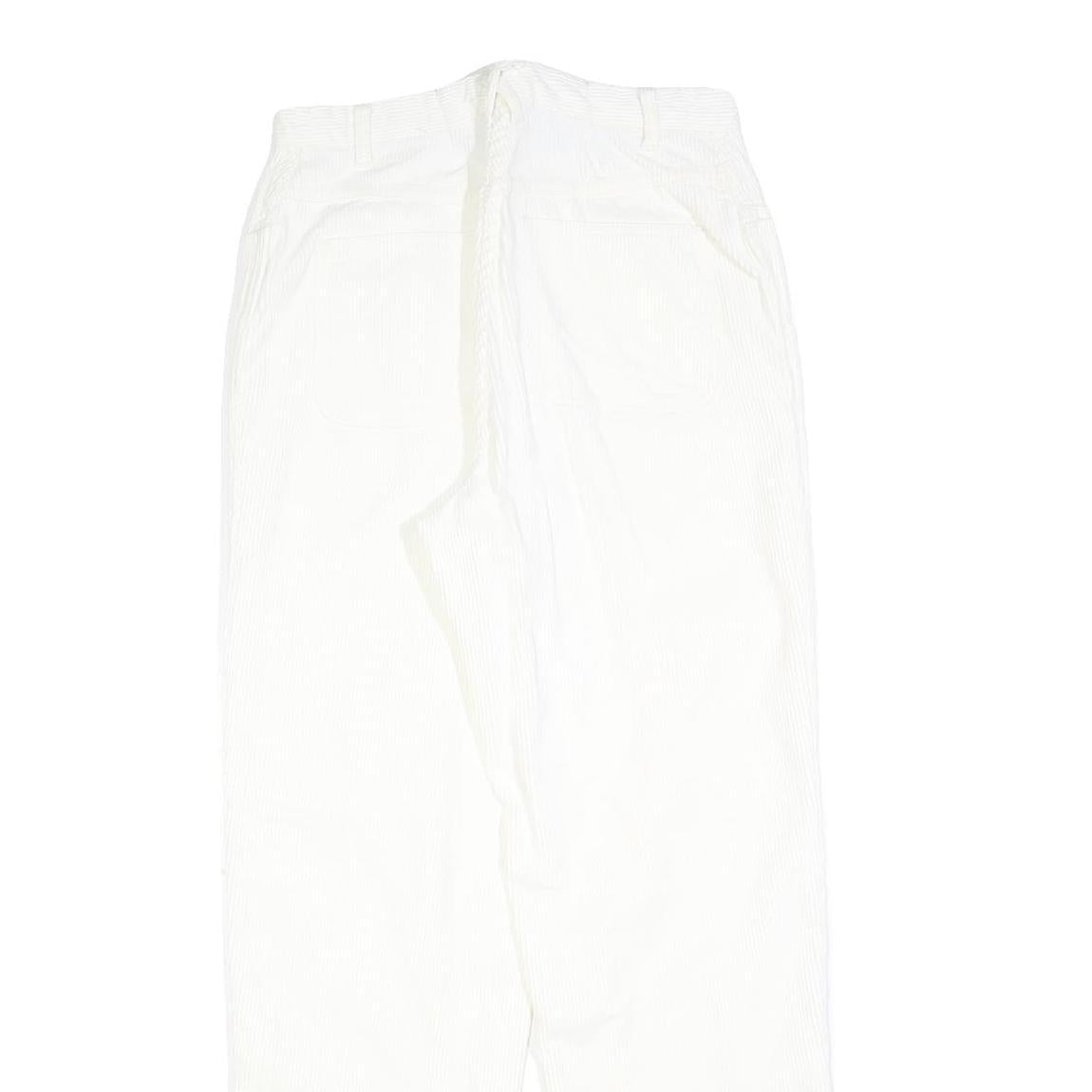 CHRISTOPHER & BANKS Womens White Regular Straight Trousers W28 L30 Cotton Blend