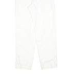 CHRISTOPHER & BANKS Womens White Regular Straight Trousers W28 L30 Cotton Blend