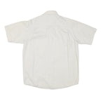 WRANGLER Mens White Short Sleeve Shirt M Cotton Blend Casual Summer
