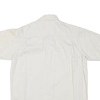 WRANGLER Mens White Short Sleeve Shirt M Cotton Blend Casual Summer