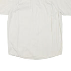 WRANGLER Mens White Short Sleeve Shirt M Cotton Blend Casual Summer