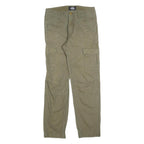 DICKIES Mens Cotton Blend Green Regular Straight Trousers W28 L30 Workwear