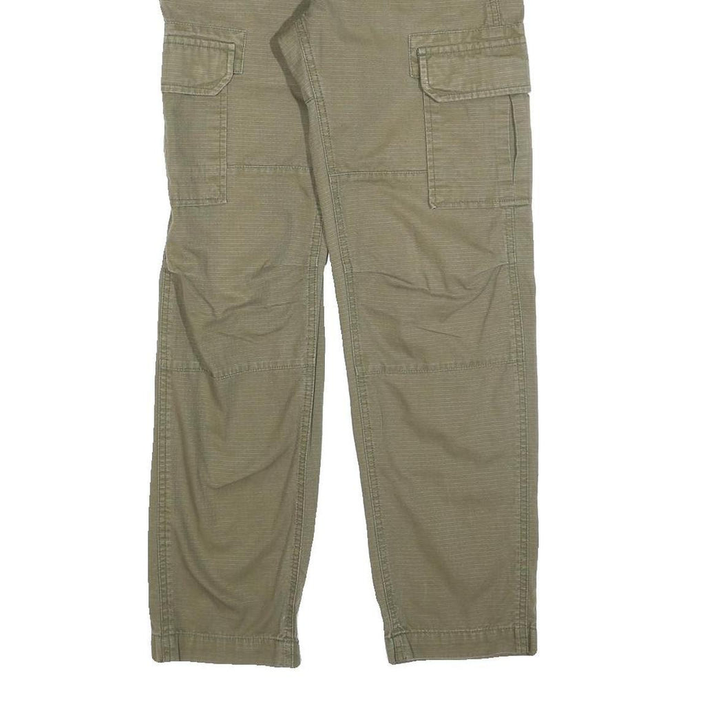 DICKIES Mens Cotton Blend Green Regular Straight Trousers W28 L30 Workwear