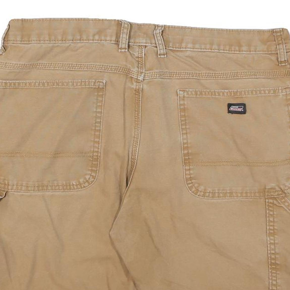 DICKIES Mens Shorts Beige Casual L W36 Cotton Blend Workwear