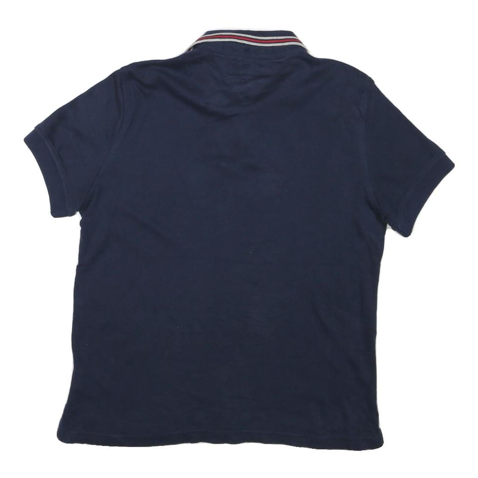 TOMMY HILFIGER Mens Blue Polo Shirt XS Cotton Blend Short Sleeve Classic Fit