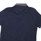 TOMMY HILFIGER Mens Blue Polo Shirt XS Cotton Blend Short Sleeve Classic Fit