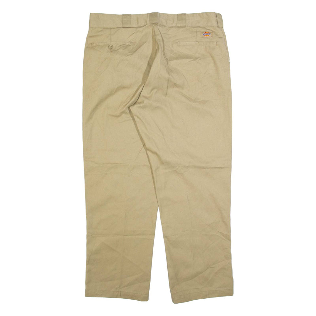 DICKIES 874 Workwear Mens Trousers Beige Regular Straight W38 L30