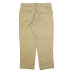 DICKIES 874 Workwear Mens Trousers Beige Regular Straight W38 L30