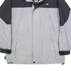 SHERPA Mens Grey & Black Outdoor Jacket L Polyester Blend Zip Pockets