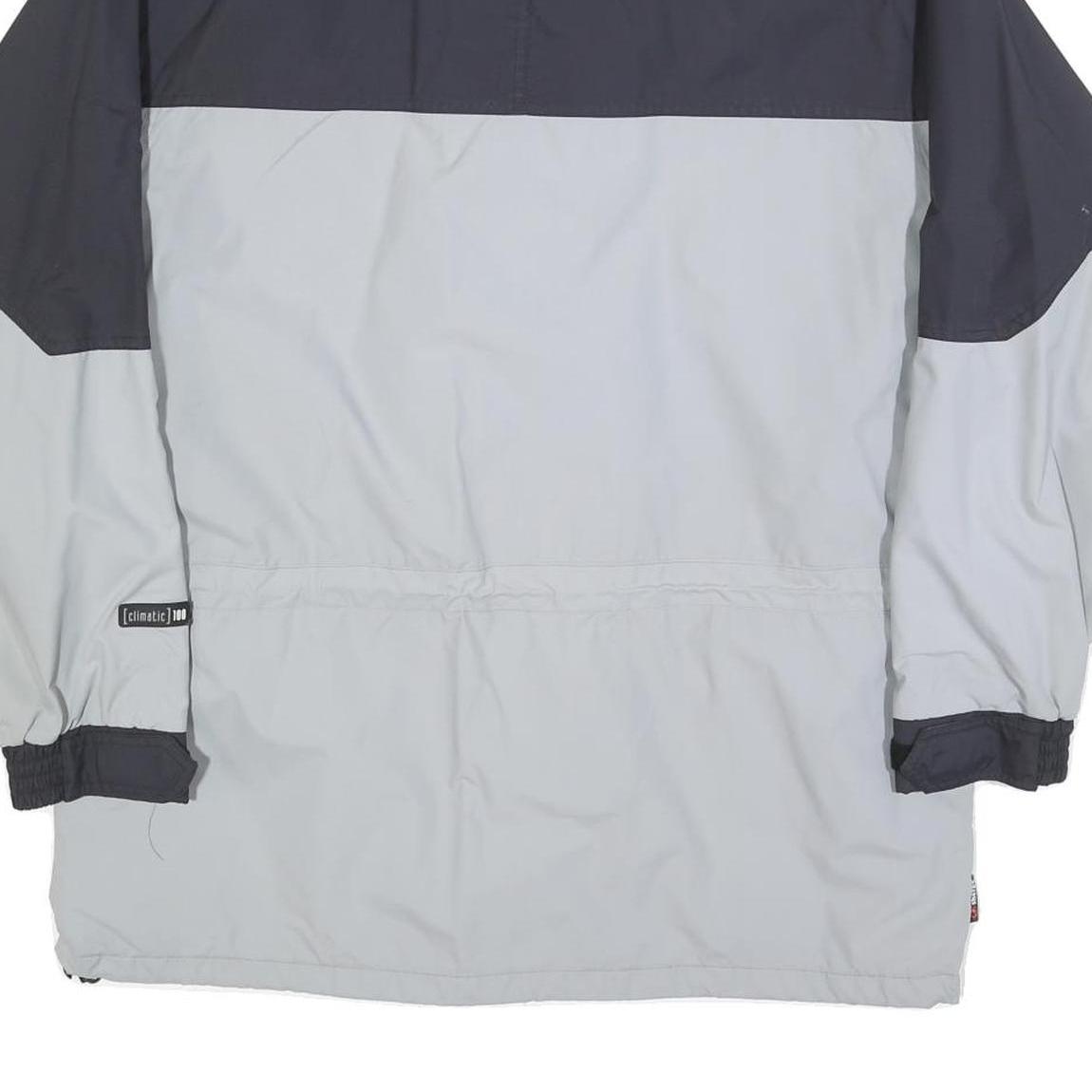 SHERPA Mens Grey & Black Outdoor Jacket L Polyester Blend Zip Pockets