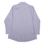 LAUREN RALPH LAUREN Mens Blue Check Shirt XL Classic Button Down Cotton Long