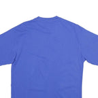 NIKE Mens Blue Graphic T-Shirt M Short Sleeve Crew Neck World Map Print