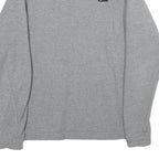 NIKE Mens Grey Crew Neck M Casual Cotton Blend Sweatshirt Pullover
