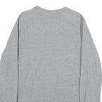 NIKE Mens Grey Crew Neck M Casual Cotton Blend Sweatshirt Pullover