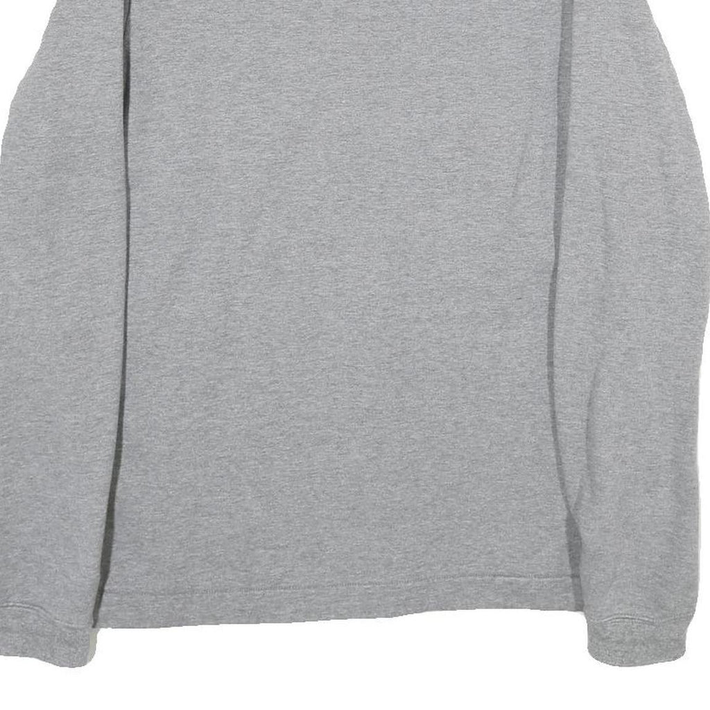 NIKE Mens Grey Crew Neck M Casual Cotton Blend Sweatshirt Pullover