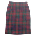 NORTON MCNAUGHTON Womens Pencil Skirt Green Midi Wool Check UK 10