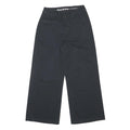 DICKIES Womens Black Cotton Blend Loose Straight Trousers W26 L26 Workwear Zip