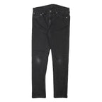 LEVI'S Mens Slim Black Denim Slim Jeans W30 L27 Casual Stylish Zip Closure