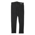 LEVI'S Mens Slim Black Denim Slim Jeans W30 L27 Casual Stylish Zip Closure