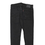 LEVI'S Mens Slim Black Denim Slim Jeans W30 L27 Casual Stylish Zip Closure