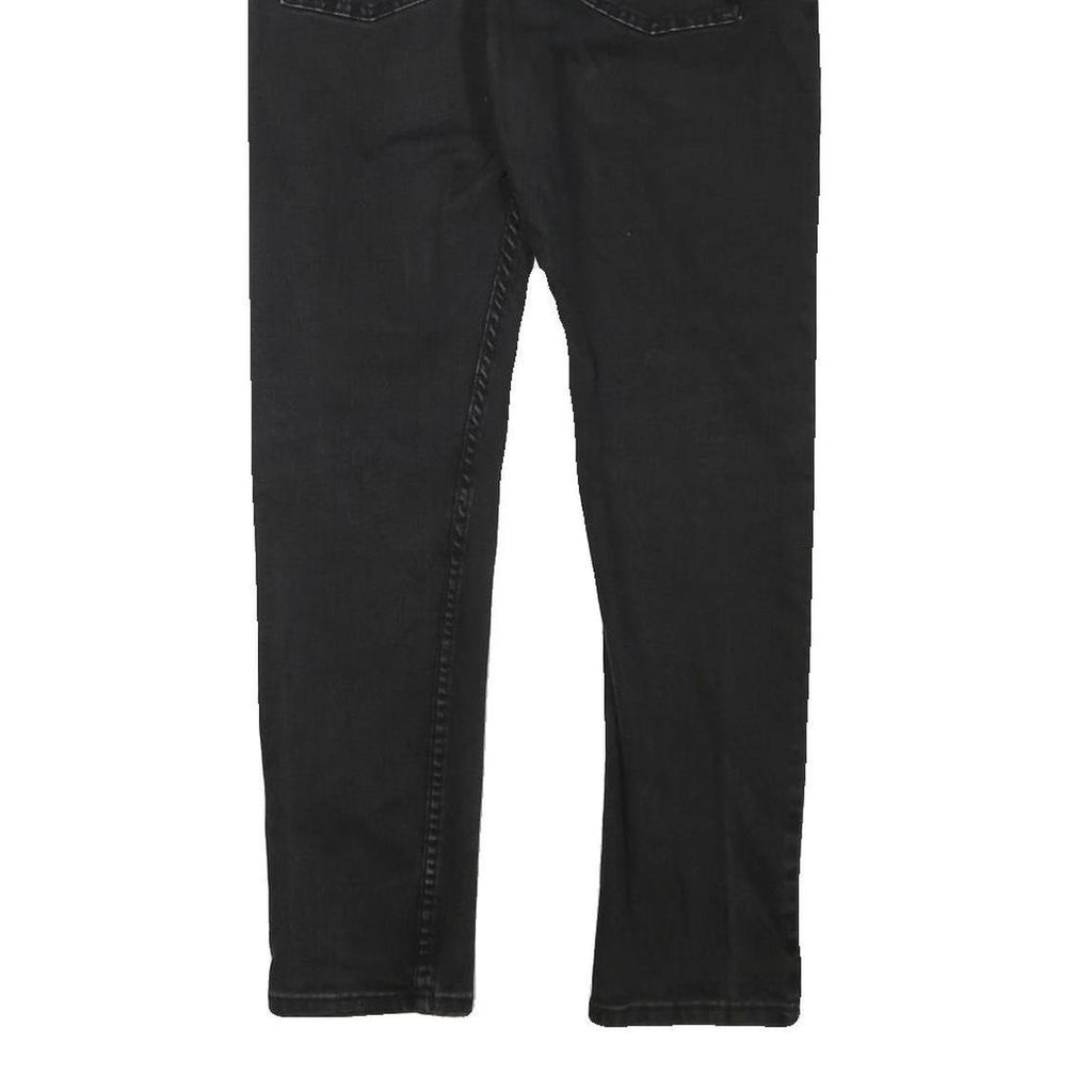 LEVI'S Mens Slim Black Denim Slim Jeans W30 L27 Casual Stylish Zip Closure