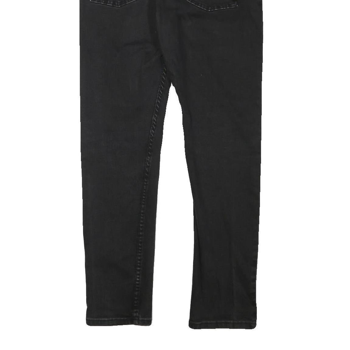 LEVI'S Mens Slim Black Denim Slim Jeans W30 L27 Casual Stylish Zip Closure