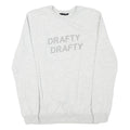 LCW CASUAL Mens Light Grey Sweatshirt S Crew Neck Cotton Blend Casual Pullover