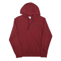 ADIDAS Mens Maroon Hoodie S Cotton Blend Pullover Sweatshirt Drawstring