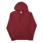 ADIDAS Mens Maroon Hoodie S Cotton Blend Pullover Sweatshirt Drawstring